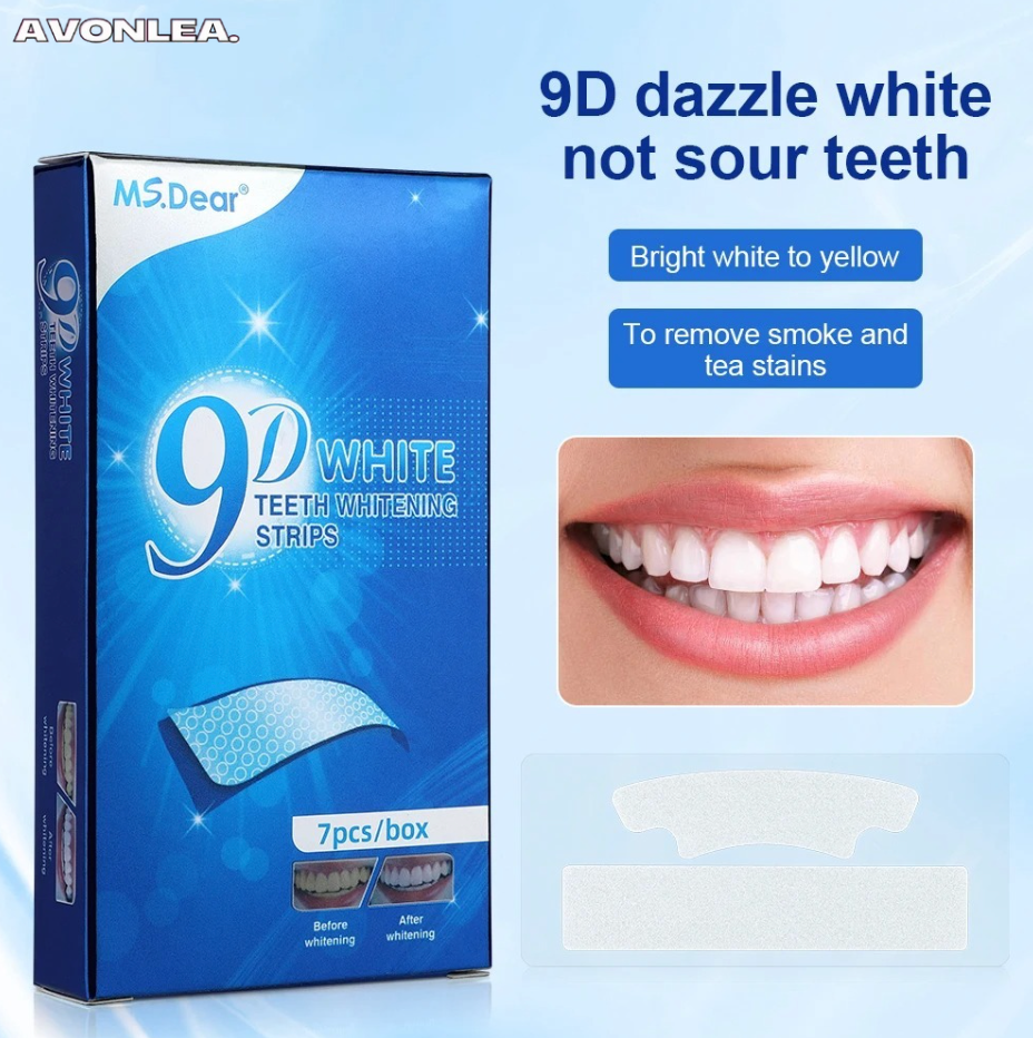BrightSmile: Teeth Whitening Strips – 7 Pairs (14 Strips)