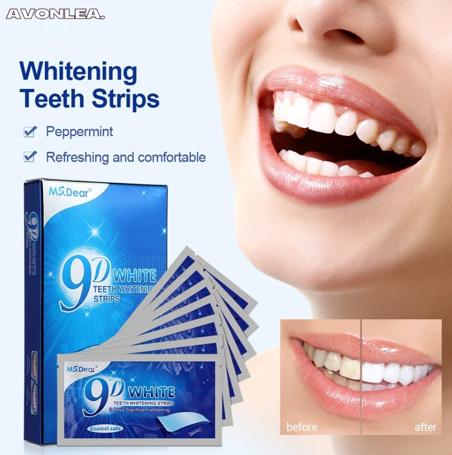 BrightSmile: Teeth Whitening Strips – 7 Pairs (14 Strips)